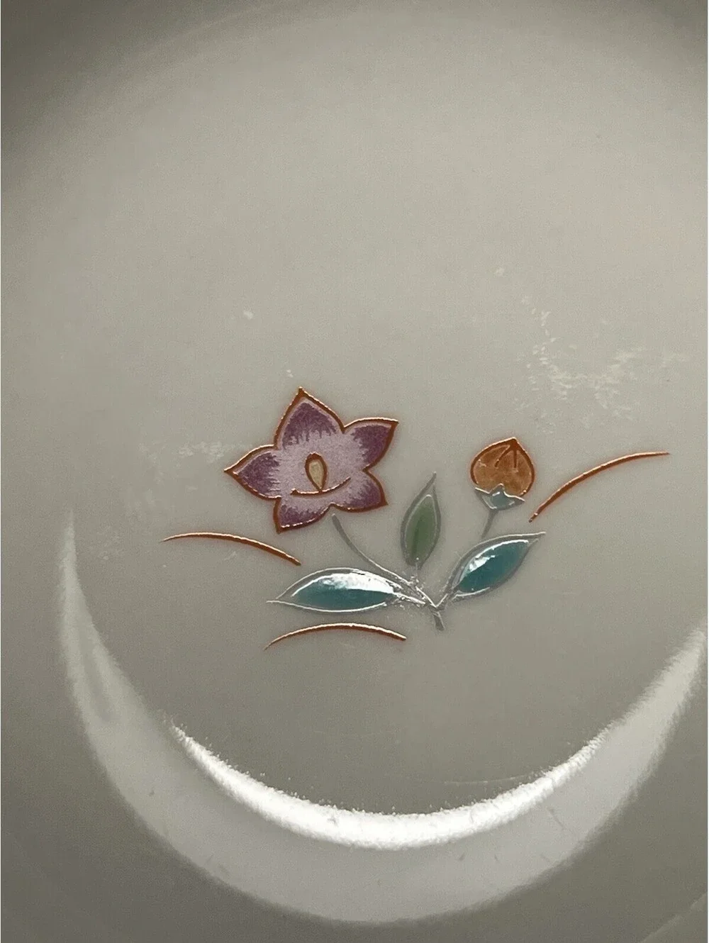 Nishiyama Kiln Arita Japan 1950s 4 Sauce Bowls Dishes Floral Porcelain, 3.5x1.5